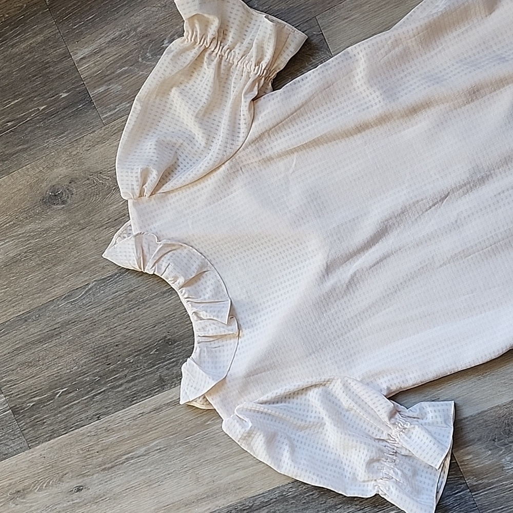Tularosa Cream Ruffle Mini Dress - Picture 13 of 14
